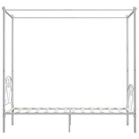 Hemelbedframe metaal wit 120x200 cm  4