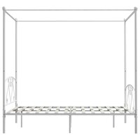 Hemelbedframe metaal wit 140x200 cm  4