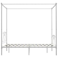 Hemelbedframe metaal wit 160x200 cm  4