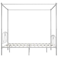 Hemelbedframe metaal wit 200x200 cm  4