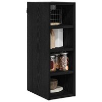 Hangkast Zwart eiken 20 x 29,5 x 60 cm Bewerkt hout 3