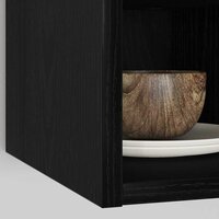 Hangkast Zwart eiken 20 x 29,5 x 60 cm Bewerkt hout 4