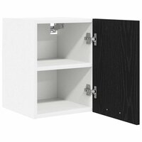Hangkast Zwarte Eik en Wit 30 x 31 x 40 cm Bewerkt hout 5