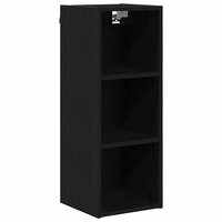 Hangkast Zwart Eiken 30 x 29,5 x 80 cm Bewerkt hout 2