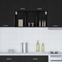 Hangkast Zwart Eiken 40 x 29,5 x 80 cm Bewerkt hout 4