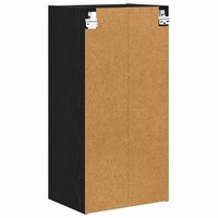 Hangkast Zwart Eiken 40 x 29,5 x 80 cm Bewerkt hout 7