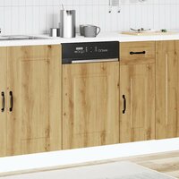 Vaatwasserpaneel Kalmar 45x1,5x57 cm bewerkt hout artisanaal eiken 3