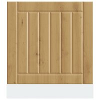 Vaatwasserpaneel Lucca bewerkt hout artisanaal eikenkleur 4