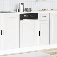Vaatwasserpaneel Porto 45x1,5x57 cm bewerkt hout wit 3