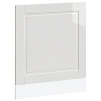 Vaatwasserpaneel Porto 60x1,5x57 cm bewerkt hout hoogglans wit 2