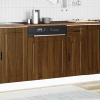 Vaatwasserpaneel Porto 60x1,5x57 cm bewerkt hout bruin eikenkleur 3