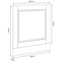 Vaatwasserpaneel Porto 60x1,5x57 cm bewerkt hout oud houtkleurig 8