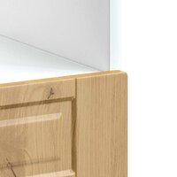 Ovenkast &amp;quot;Porto&amp;quot; bewerkt hout artisanaal eikenkleur 8