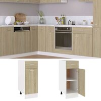 Onderkast met lade Lyon 30x46x81,5 cm bewerkt hout sonoma eiken 2