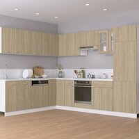 Onderkast met lade Lyon 30x46x81,5 cm bewerkt hout sonoma eiken 3