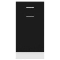 Onderkast met lade Lyon 40x46x81,5 cm bewerkt hout zwart 7