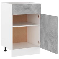 Onderkast met lade Lyon 50x46x81,5 cm bewerkt hout betongrijs 5
