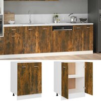 Onderkast Lyon 60x46x81,5 cm bewerkt hout gerookt eikenkleurig 3