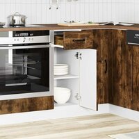 Onderkast Kalmar bewerkt hout gerookt eikenkleurig 3