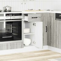 Onderkast Kalmar bewerkt hout grijs sonoma eiken 3