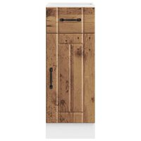 Onderkast Lucca bewerkt hout oud houtkleurig 4