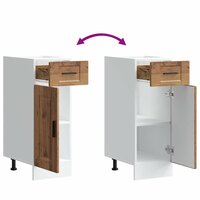 Onderkast &amp;quot;Porto&amp;quot; bewerkt hout oud houtkleurig 9