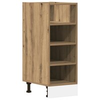 Onderkast Riga 30x44,5x81,5 cm bewerkt hout artisanaal eikenkleur 2