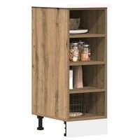 Onderkast Riga 30x44,5x81,5 cm bewerkt hout artisanaal eikenkleur 3