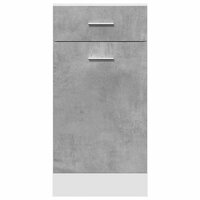 Onderkast met lade Lyon 40x46x81,5 cm bewerkt hout betongrijs 4