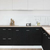 Onderkast voor spoelbak zwart eiken 80x46x81,5 cm bewerkt hout 3