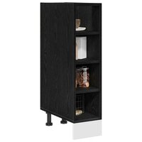 Keukenonderkast Zwart eiken 20 x 44,5 x 81,5 cm Bewerkt hout 3