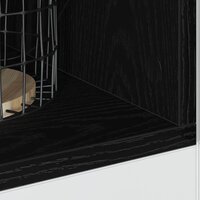Keukenonderkast Zwart eiken 30 x 44,5 x 81,5 cm Bewerkt hout 4