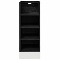 Keukenonderkast Zwart eiken 30 x 44,5 x 81,5 cm Bewerkt hout 5