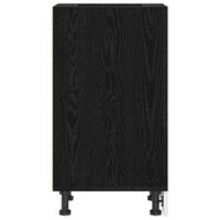 Keukenonderkast Zwart eiken 30 x 44,5 x 81,5 cm Bewerkt hout 6