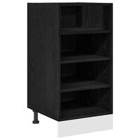Keukenonderkast Zwart eiken 40 x 44,5 x 81,5 cm Bewerkt hout 2