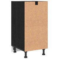 Keukenonderkast Zwart eiken 40 x 44,5 x 81,5 cm Bewerkt hout 7