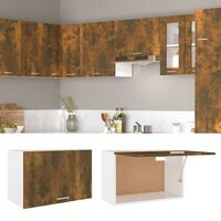 Bovenkast Lyon 60x31x40 cm bewerkt hout gerookt eikenkleurig 3
