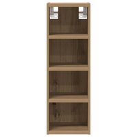Bovenkast Riga 20x29,5x60 cm bewerkt hout artisanaal eikenkleur 4
