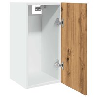 Bovenkast Lyon 30x31x60 cm bewerkt hout artisanaal eikenkleur 5