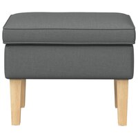 Voetenbank Donkergrijs 55 x 35 x 41 cm Stof 3