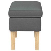 Voetenbank Donkergrijs 55 x 35 x 41 cm Stof 4