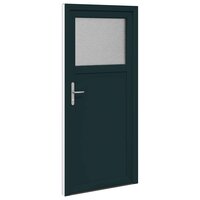 Zij-ingangsdeur 98 x 198 cm PVC Antraciet 5