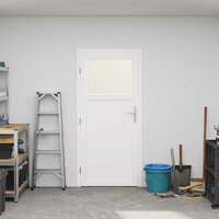Zij-ingangsdeur 88 x 198 cm PVC Antraciet 3