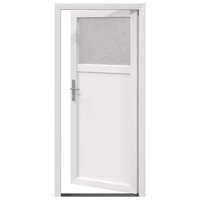 Zij-ingangsdeur 98 x 198 cm PVC Wit 6
