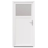 Zij-ingangsdeur 98 x 198 cm PVC Wit 2