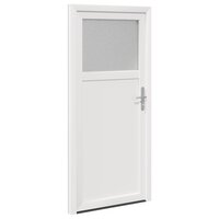 Zij-ingangsdeur 88 x 198 cm PVC Wit 5