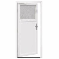 Zij-ingangsdeur 88 x 198 cm PVC Wit 6