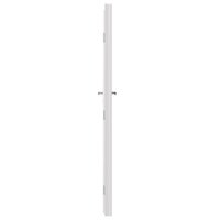 Zij-ingangsdeur 88 x 198 cm PVC Wit 8