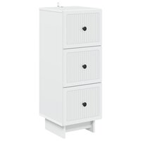 ladekast Wit 33 x 34,5 x 90 cm Bewerkt hout 2