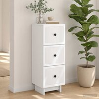 ladekast Wit 33 x 34,5 x 90 cm Bewerkt hout 4